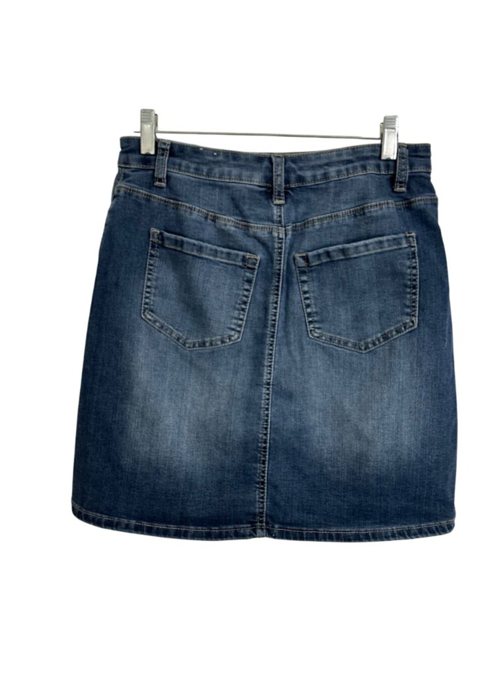 Westport 62 Womens Blue Denim Jean Skirt Size 6 Classic Summer Stretchy/Comfy - Picture 3 of 9